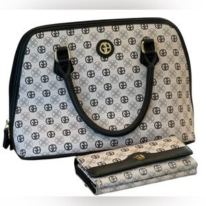 🎀 Giani Bernini Tonal Signature Purse ⭐️AND⭐️ Matching Wallet - GUC